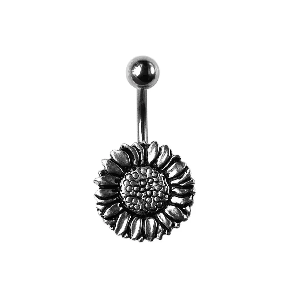 Sunflower Belly Button Ring - Picture 2 of 5